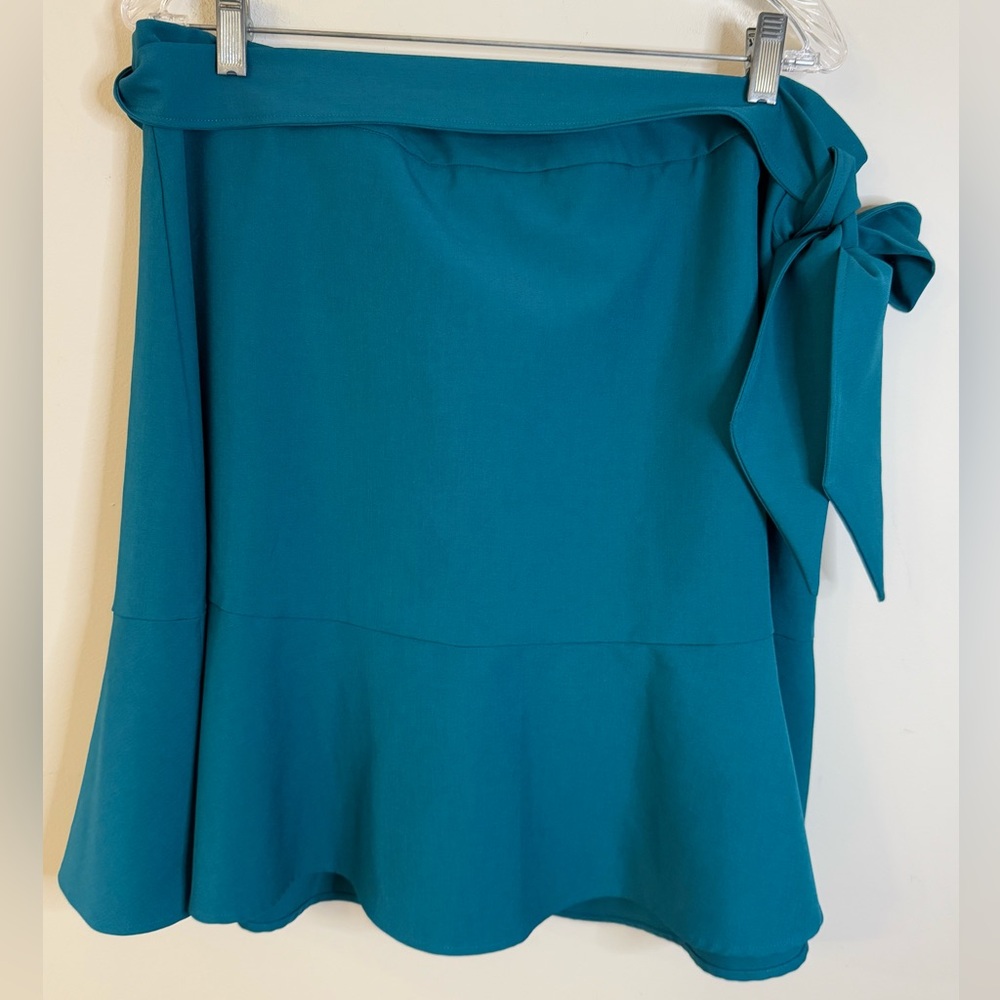 Banana Republic Factory teal midi skirt with bow Plus size 20 Tall